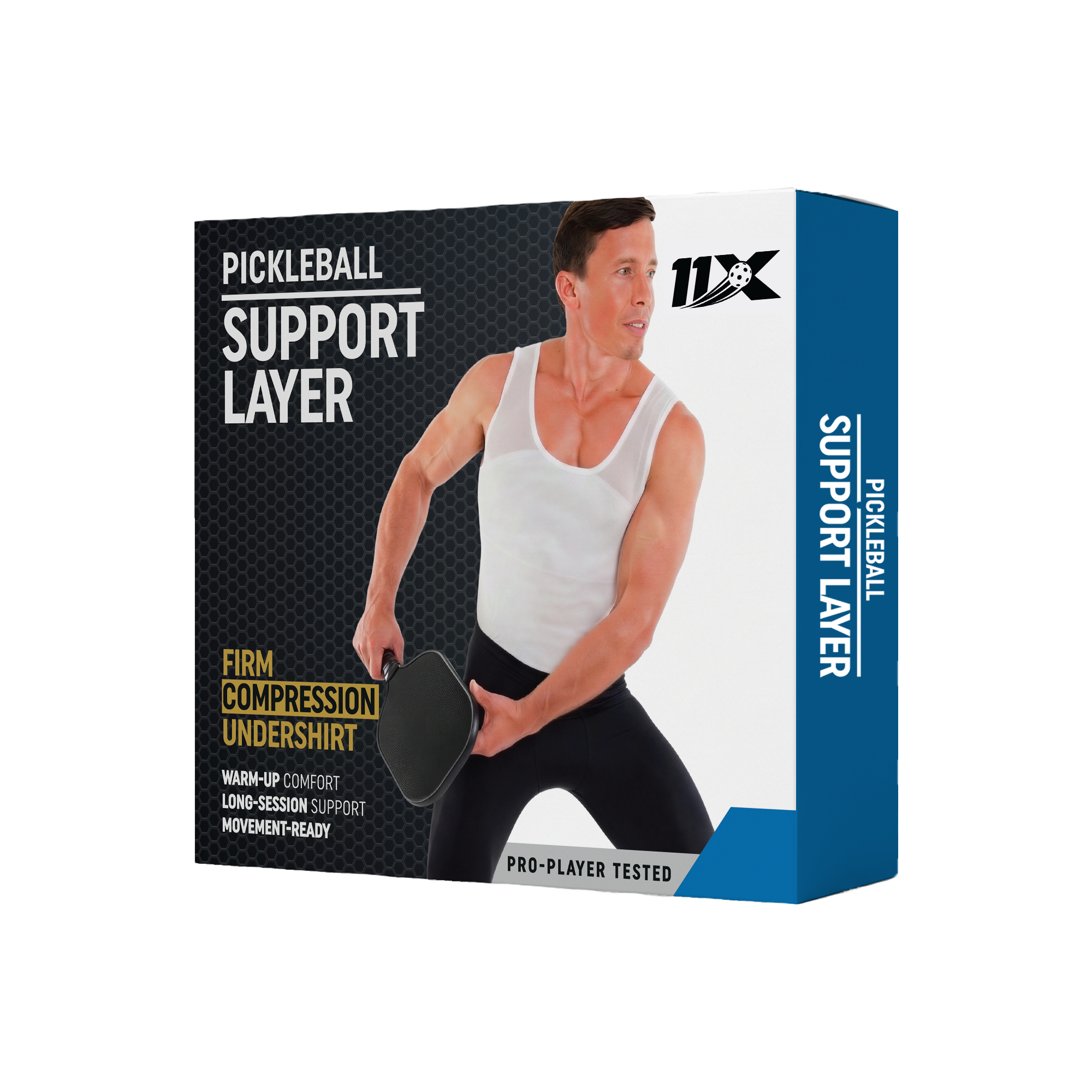 pickleball support compression shirt base layer by 11X