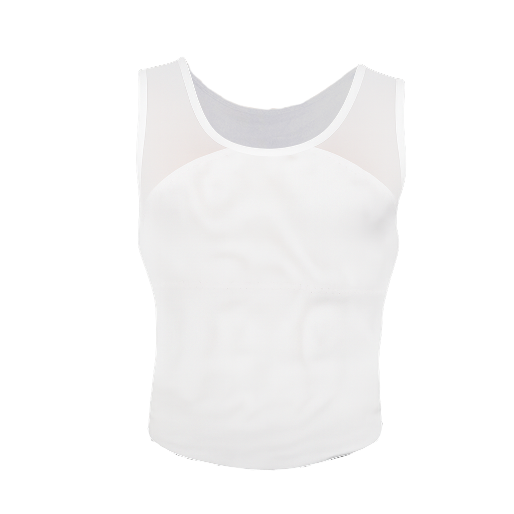 White 11X Pickleball Support Compression Undershirt, front view
