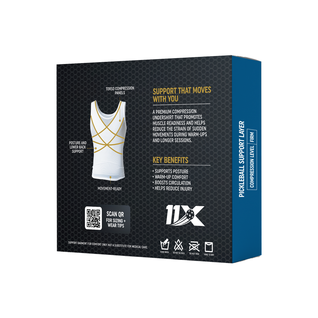 pickleball support compression shirt base layer by 11X